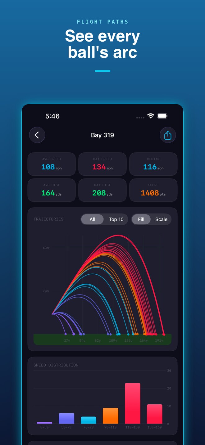 BaySpeed — see every ball's arc