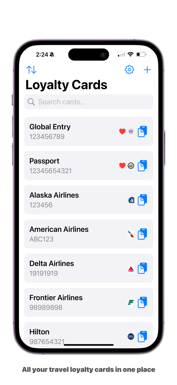 Loyalty Cards screenshot 1