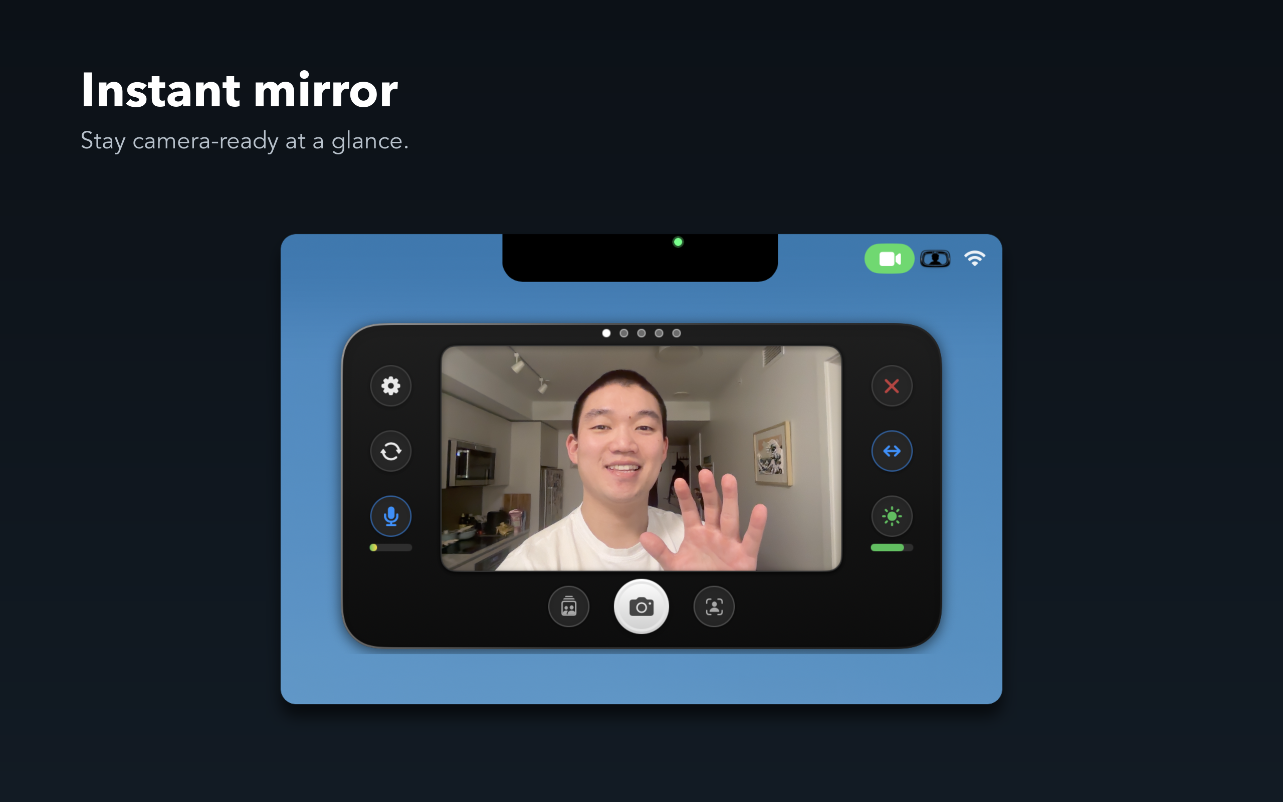 Instant mirror - quick camera preview
