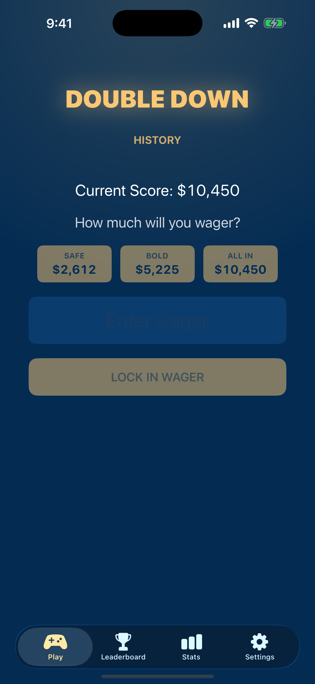 The hidden Double Down tile, wagering your points