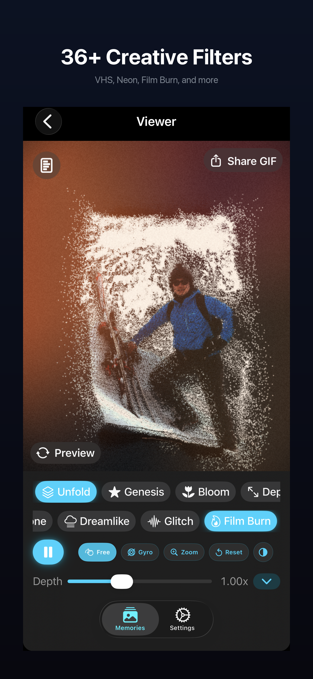 Hologramm screenshot - 36+ Creative Filters