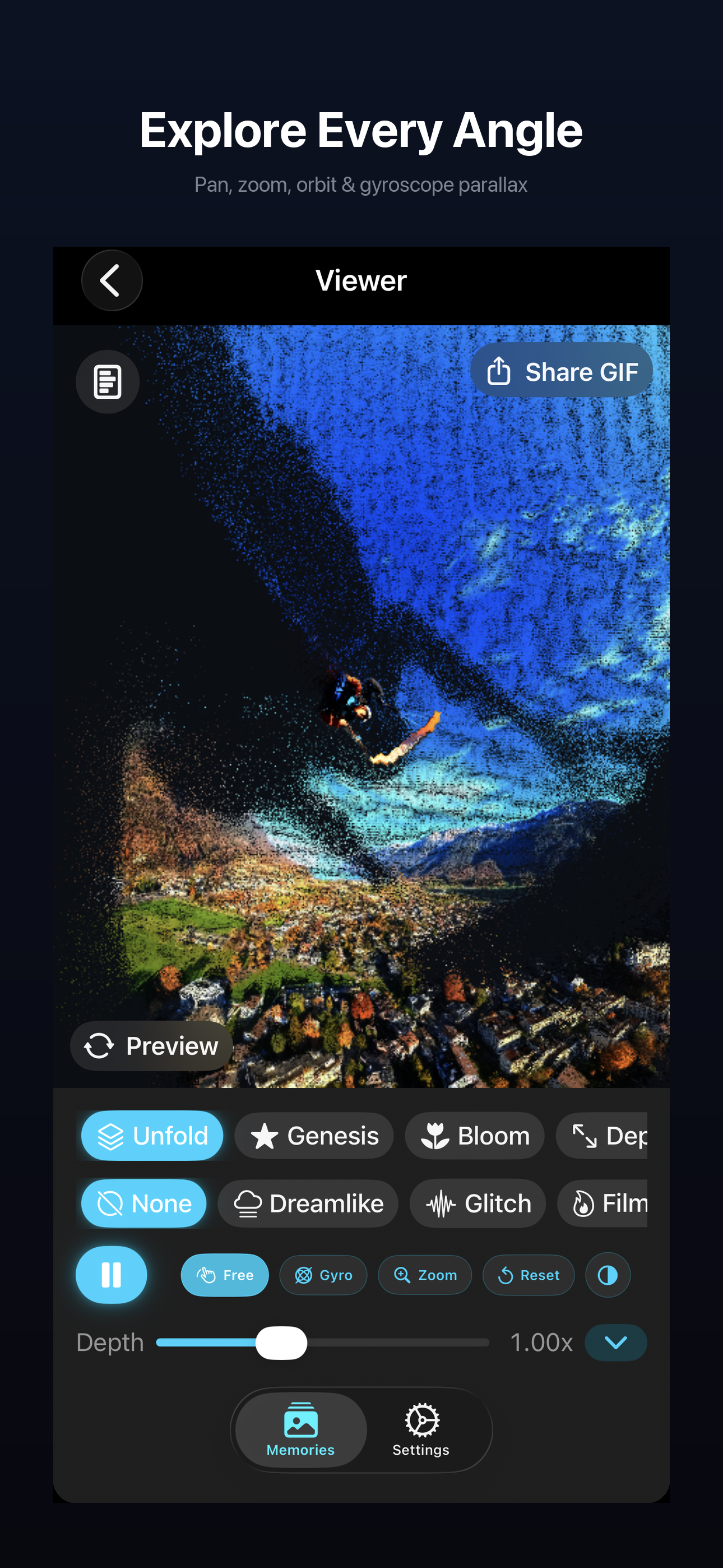 Hologramm screenshot - Explore Every Angle