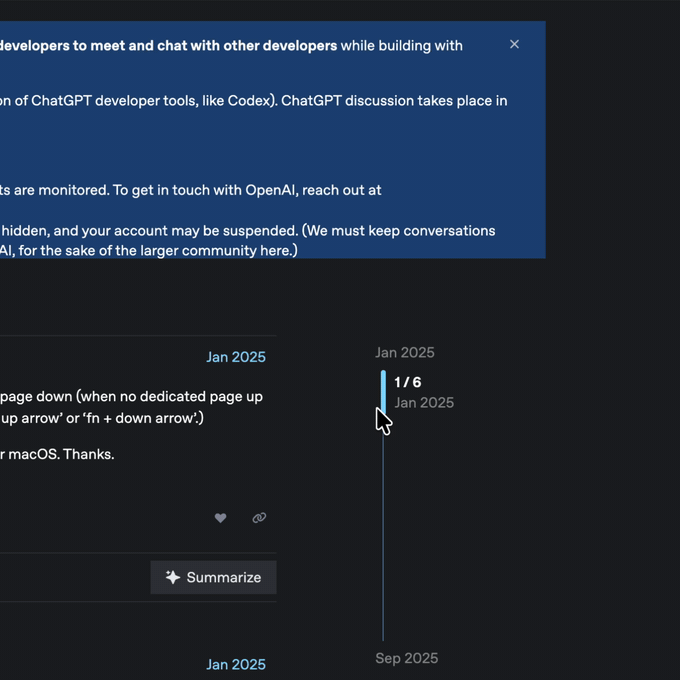 Scroll Elevator jumping around a long web page in a browser
