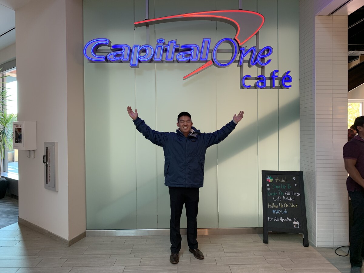 Kevin at the Capital One Café