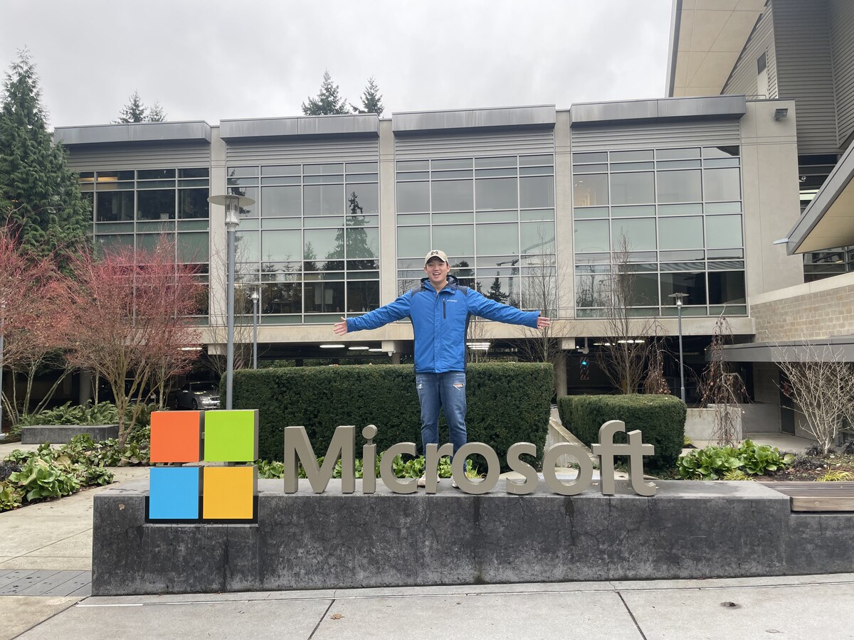Kevin at the Microsoft Redmond campus